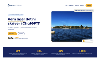SvenskAIdrift - suverän AI-plattform för Sverige